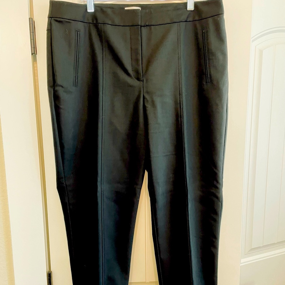 Chicos black pants and white top